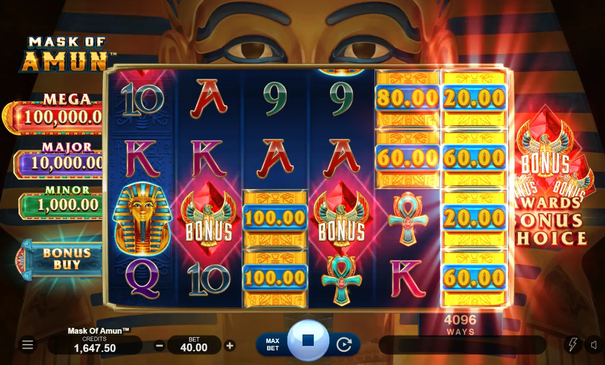 Mask of Amun Slot